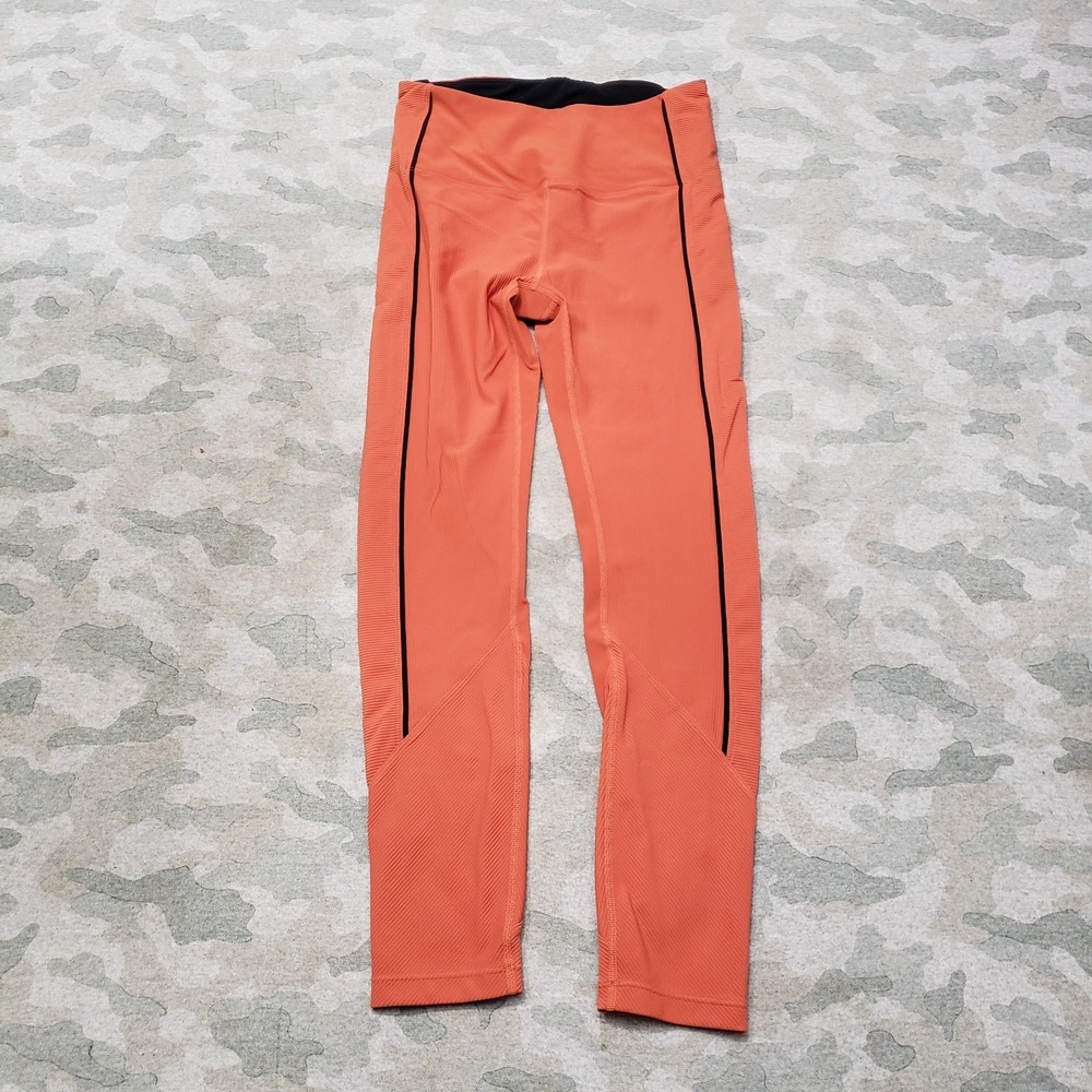 Zyia Active Leggings Womens 12 Red Pull On Gym Fitness Yoga